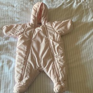 PETIT BATEAU light pink bunting winter coat. EUC